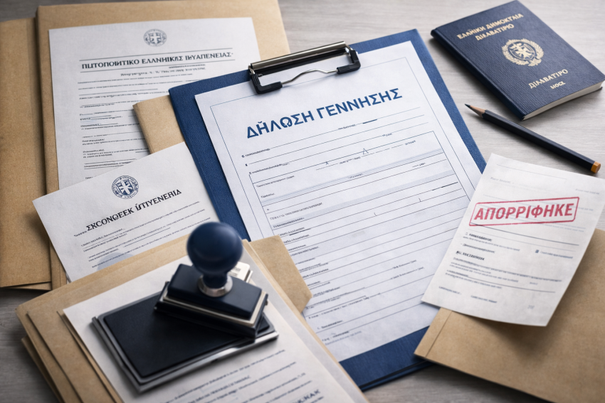 Child silhouette between two legal systems, blurred documents, warm but serious tone, subtle European context